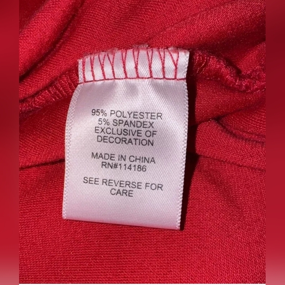 Juicy Couture Velour Track Pants Red Loungewear Size 1X - Picture 4 of 5